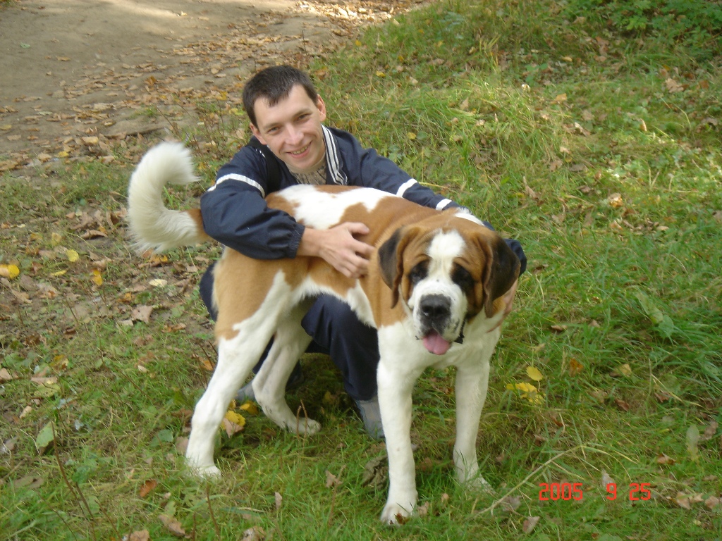 Это я с собакой друга