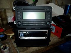 Установка Alpine 9855R (1din) в VW Jetta V