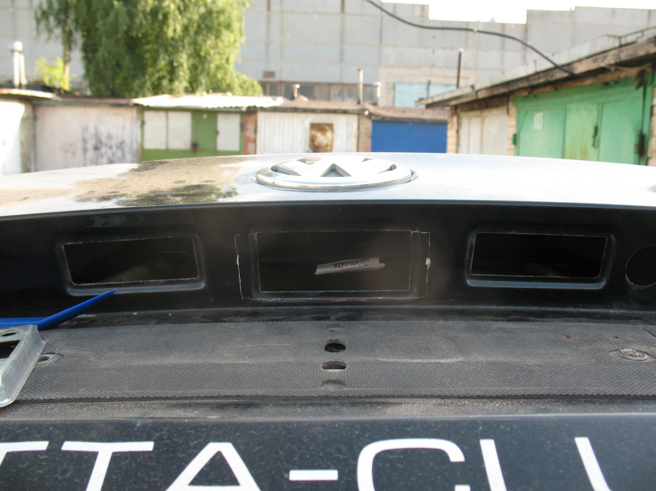 Разметка под новую ручку с камерой заднего вида